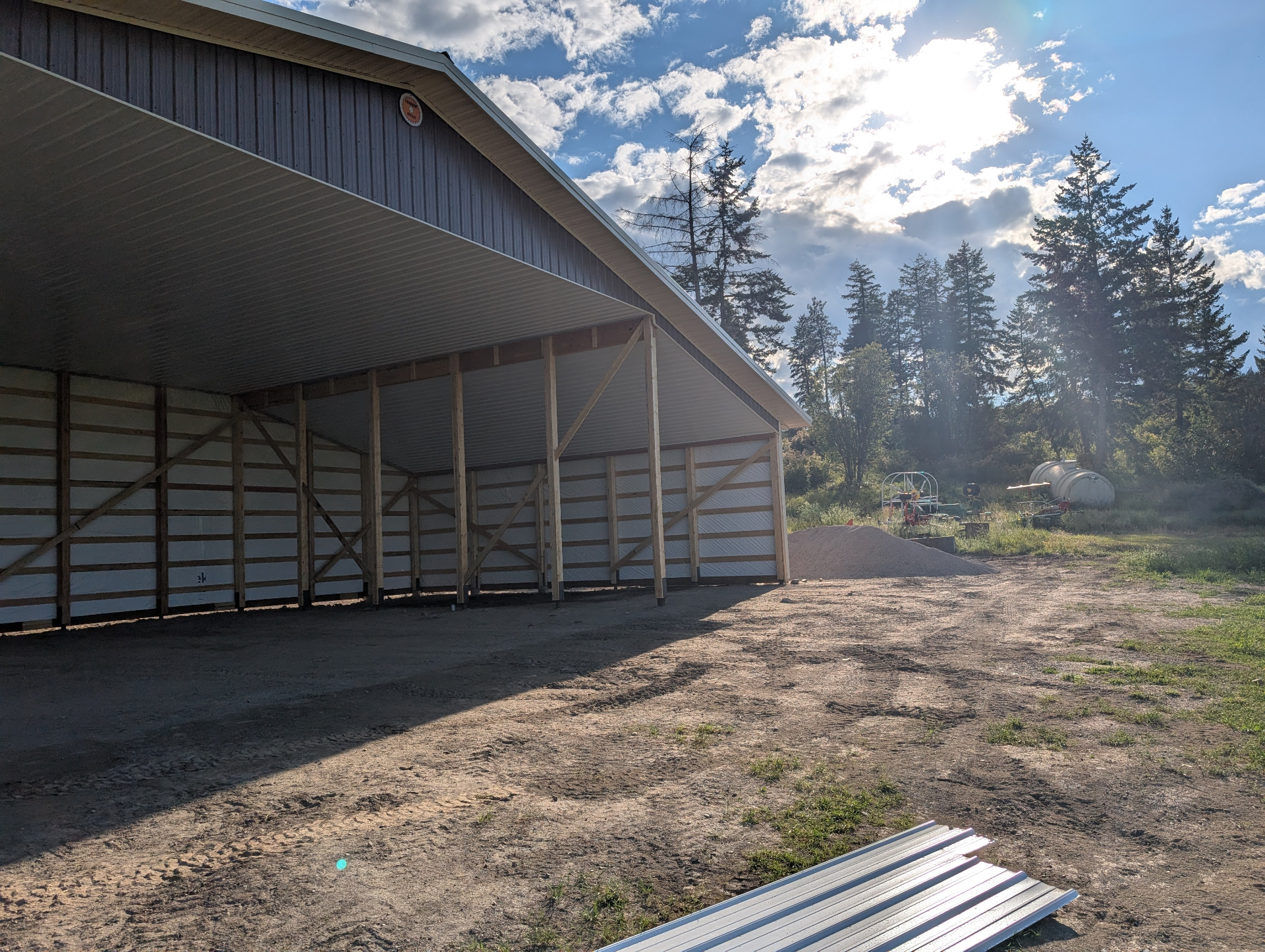 Machine shed on a Shuswap-area farm property