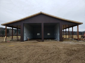 Featured image for article: Pole Barn vs Stick Built