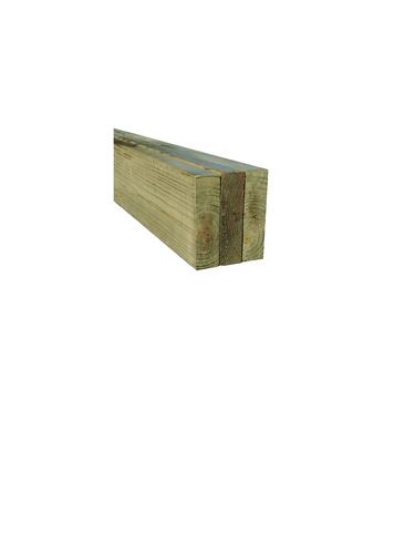 Pressure-treated wood post used in ground application